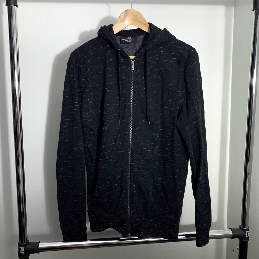 H&M Men’s Zip-up Sweater Black